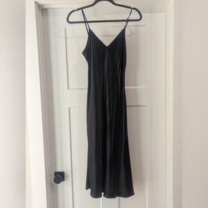 NWT Quince Black washable Silk slip Dress